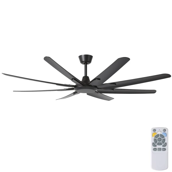 EGLO SANTORINI 66" DC CEILING FAN BLACK
