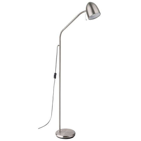 LARA FLOOR LAMP SATIN NICKEL