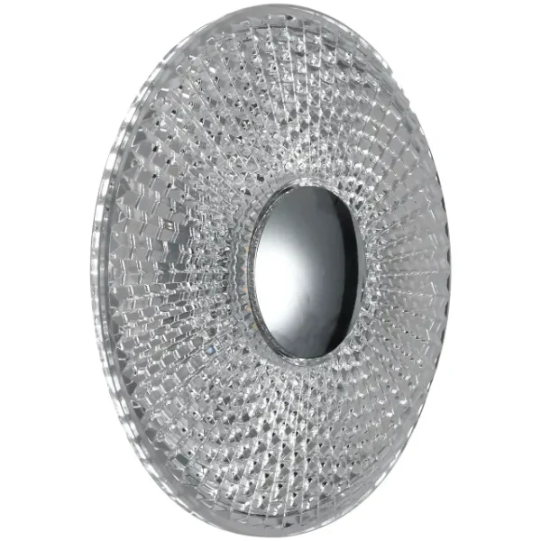 Calibo Bilby Crystalline 180mm Round LED Wall Light | Chrome