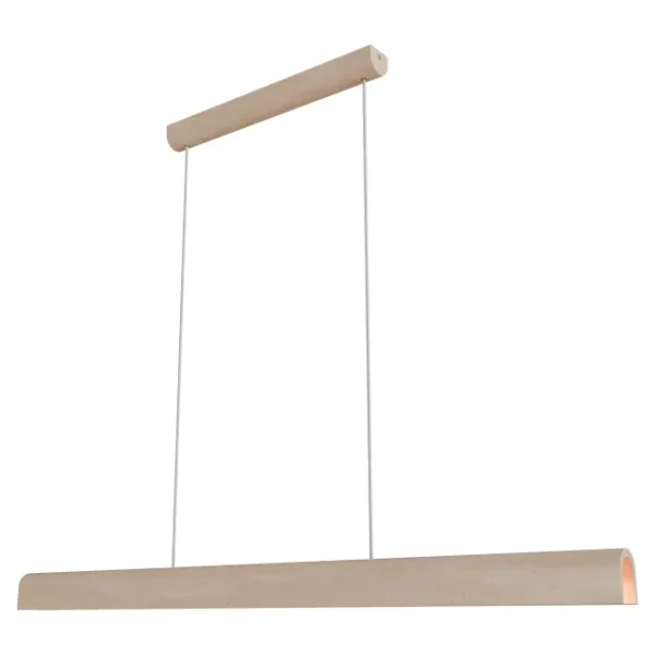 Calibo Inspire Crafted Travertine Tricolour LED Linear Pendant | Beige